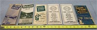 6-Railroad Time Tables- 1940's & 1-1896!