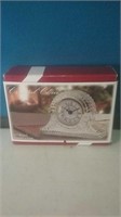 Crystal 3 and 5/8 in Regal mantel clock new in box