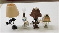 4 lamps