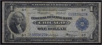 1914 Chicago Federal Bank Reseve US $1 Silver Cert