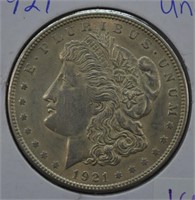 1921 Morgan Silver Dollar UNC