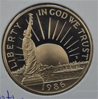 1986 Statue of Liberty Proof Half Dollar
