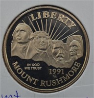 1991 Mount Rushmore Proof Half Dollar
