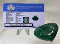 249 Cts Natural Emerald (Beryl) - Drop