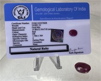 14.85 Cts Natural Ruby -Oval