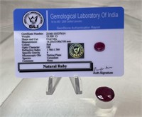 13.30 Cts Natural Ruby - Oval