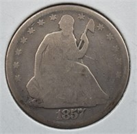 1857 Seated Half Dollar