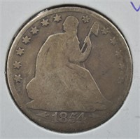 1854 O Seated Half Dollar