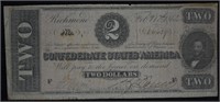 1864 Confederate $2 Banknote
