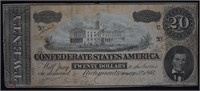 1864 Confederate $20 Banknote