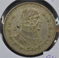 1958 Silver Mexican Peso