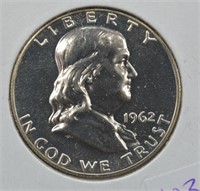 1962 Silver Franklin Half Dollar Proof