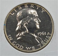1961 Silver Franklin Half Dollar Proof