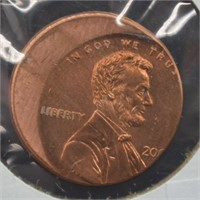 2000 Error Lincoln Cent BU