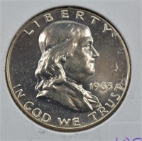 1963 Silver Franklin Half Dollar Proof