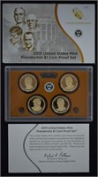 2015 US Mint Presidential $1 Coin Proof Set