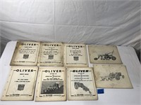 Assorted Oliver Parts Book,Setting up & Operating