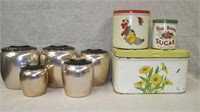Retro Cannister Set, Bread Box, Other Tins