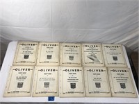 Oliver Parts Book/Setting Up/Operating Instruction