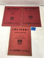 Oliver Operating Instructions Manuals