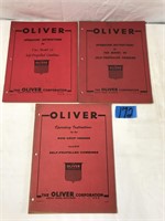 Oliver Operating Instruction Manuals