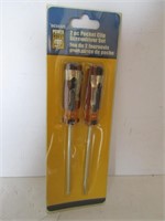 2 PC POCKET CLIP SCREWDRIVER SET