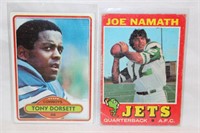 1980 Topps Tony Dorsett & 1971 Joe Namath #250