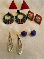 Lot Of Five Pairs Of Earrings