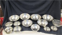 Various Sizes S/S Bowls & Collenders