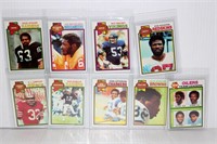 1979 Topps Football Lot of 9 Cards