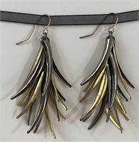 Metal Waterfall Pierced Ear Wire Earrings