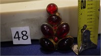 6- Ruby Red stones I a clip,