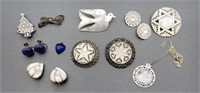 Sterling silver & MOP jewelry lot