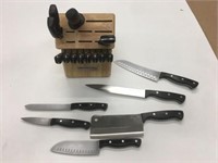 KitchenAid 17 Pc Knife & Block Set