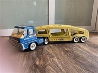 Vintage car hauler toy truck