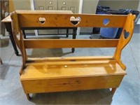 COUNTRY WOOD LIFT TOP BENCH