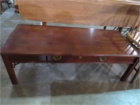 CHERRY BROYHILL 1 DRAWER COFFEE TABLE