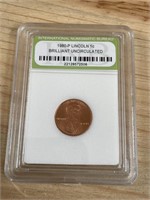 1980-P Lincoln Brilliant Uncirculated Penny Coin