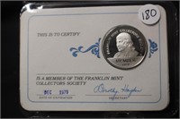 1979 Franklin Mint .925 Silver Membership Token
