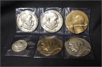 Lot of 5 People of Importance Medal Collection