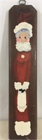 1973 Painted Santa Plaque Signed Randy