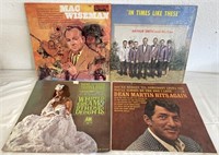 4 Vintage LP- Mac Wiseman, Dean Martin, Tijuana