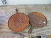 Vintage Griswold 608 Cast Iron Griddle & Wagner