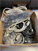 Large Box of Computer Power Cables