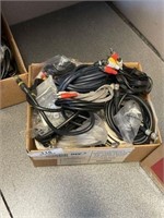 Box of Misc. Audio & Video Cables