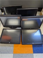 6 Elo 1515 touch screens (4 with stand, 2 without)
