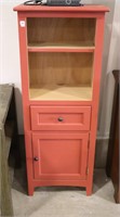 PAINTED CABINET WITH DRAWERS 21"X14"X52"