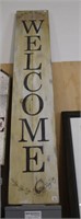 WOODEN WELCOME SIGN 11"X60"