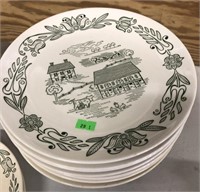 14 Colonial Homestead Plates