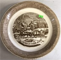 Currier & Ives Serving Bowl